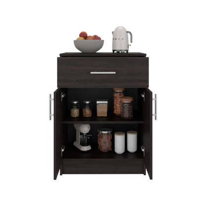 Mayorca Compact Multistorage Cabinet with One Drawer and Two Doors Cabinet with Interior Storage, Kitchen and Coffee Station Storage Option
