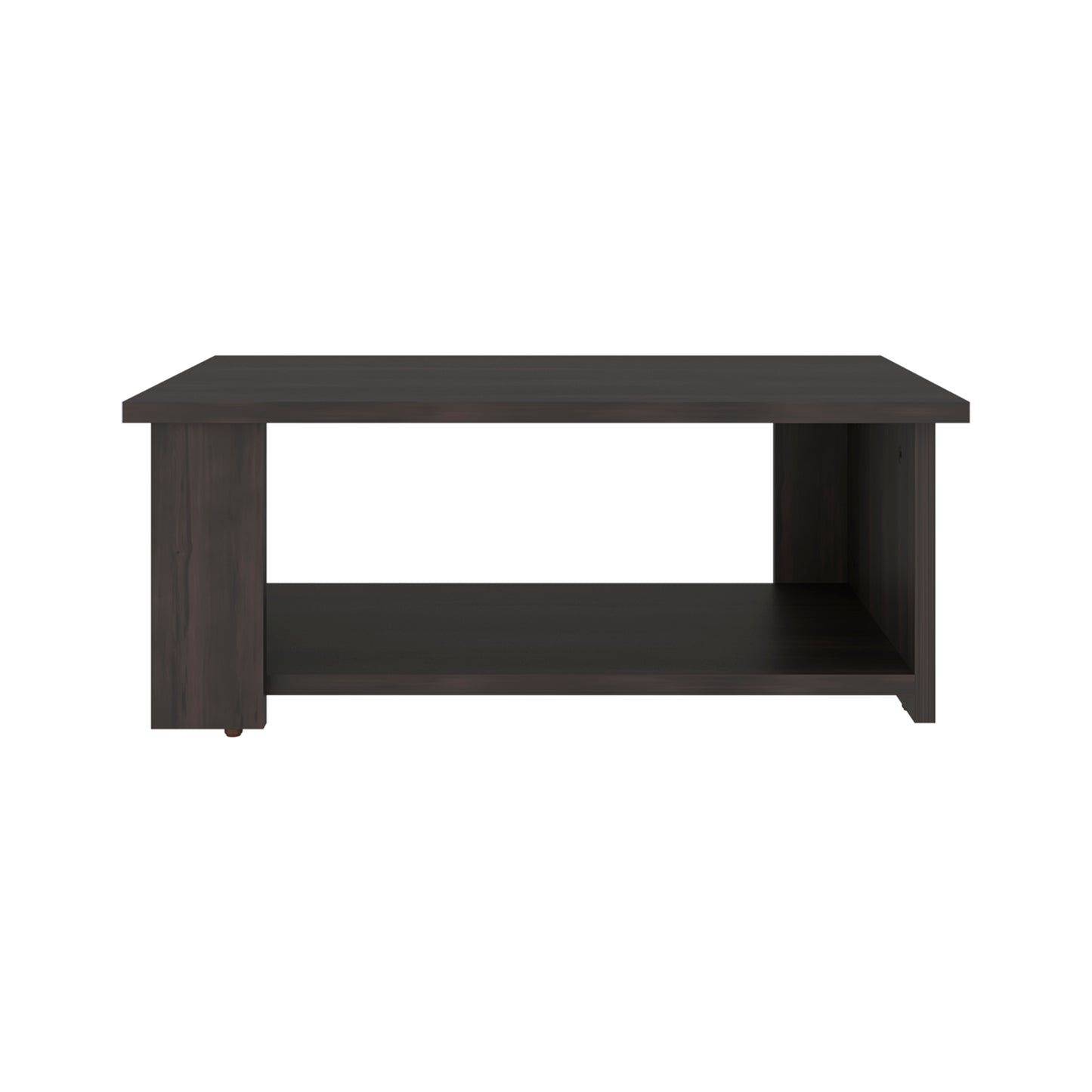 Dago Modern Coffee Table with Open Storage Shelf, Rectangular Center Table for Living Room, Apartment, Family Room or Lounge Area