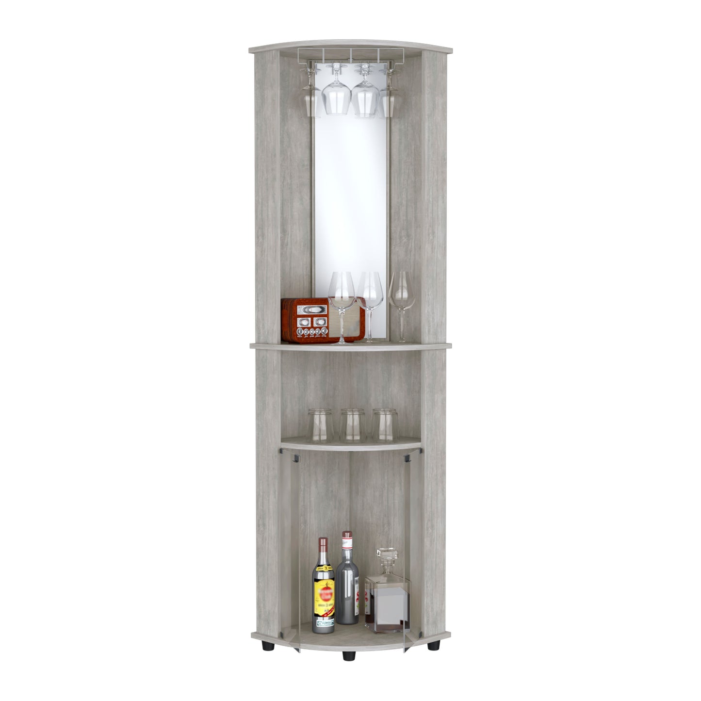 Chicago Corner Bar Cabinet