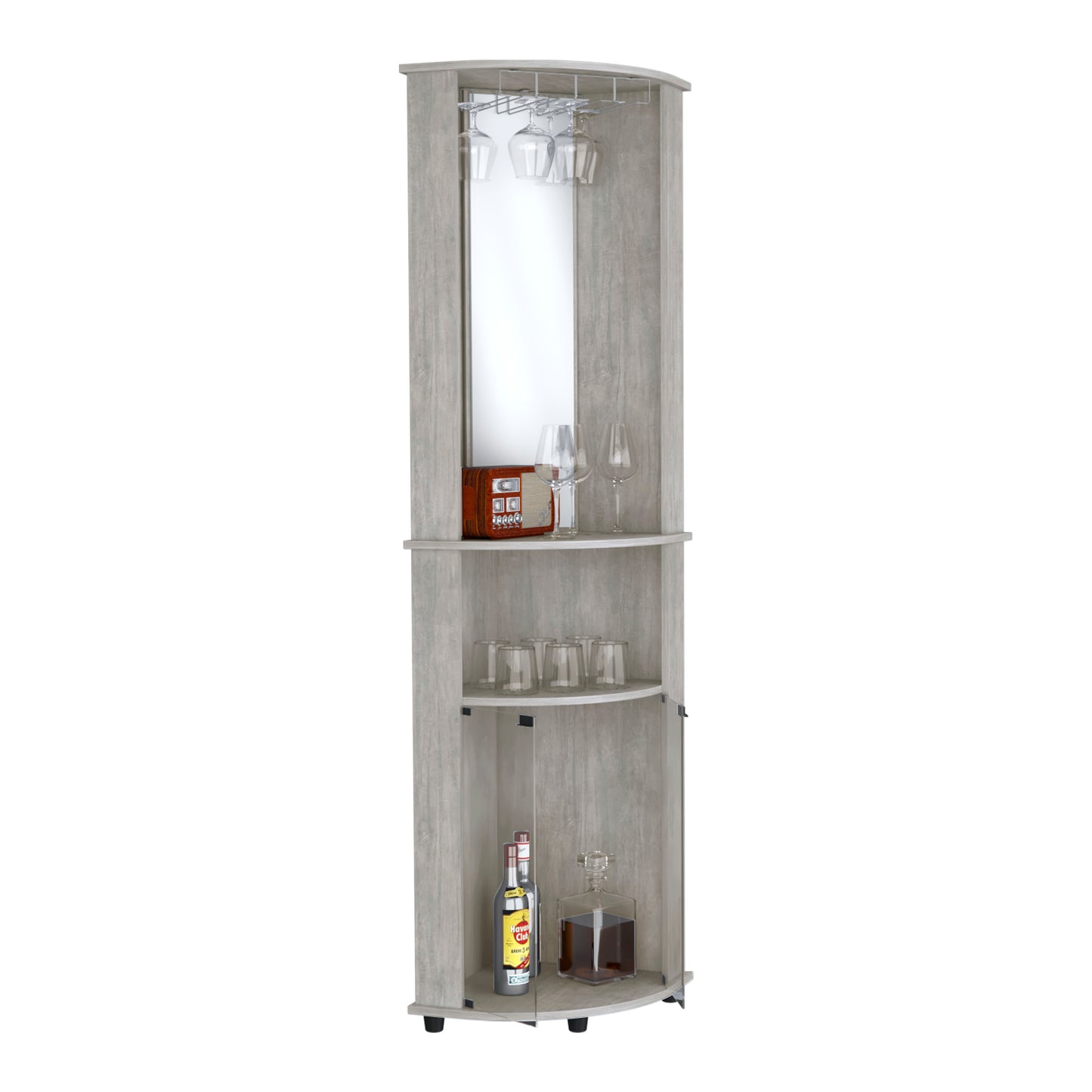 Chicago Corner Bar Cabinet