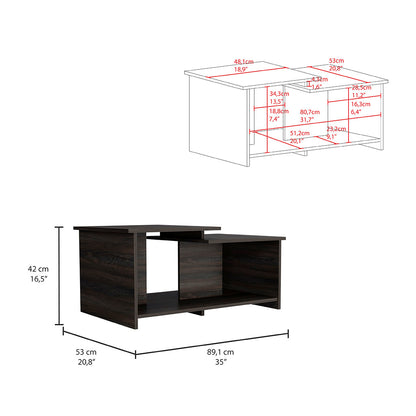 Wema 3 Coffee Table, Lower Open Shelf