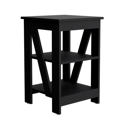 Taylor End Table, Side Table, Nightstand, 3-Tier Storage Shelf, Sofa Table for Small Space