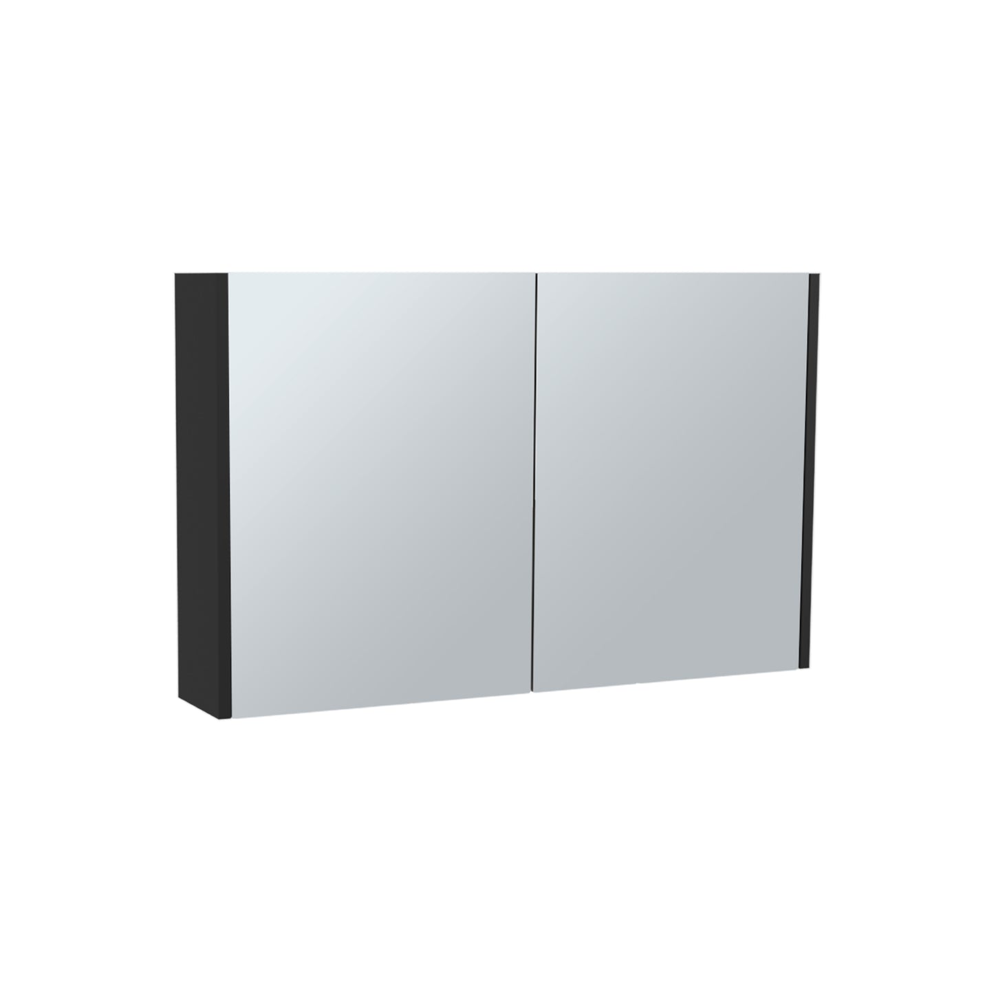 Bouti 19.7" H x 31.5" W Double Door Mirror Medicine Cabinet, Three interior Shelves for Bathroom, Kitchen