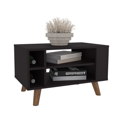 Shawnee Coffee Table With Open Storage Shelf, Living Room Center Table