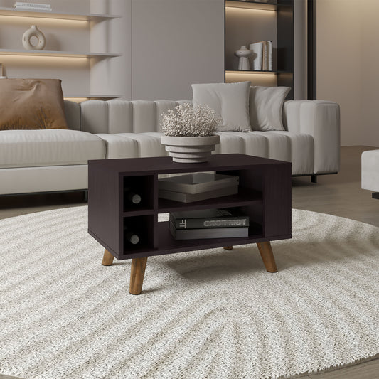 Shawnee Coffee Table With Open Storage Shelf, Living Room Center Table