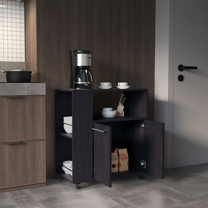 Kitchen Cart Eldon, Base Cabinet with Four Shelves