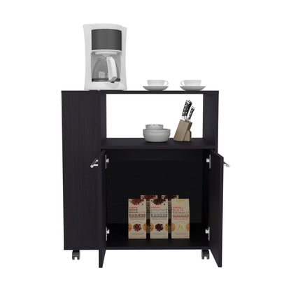 Kitchen Cart Eldon, Base Cabinet with Four Shelves