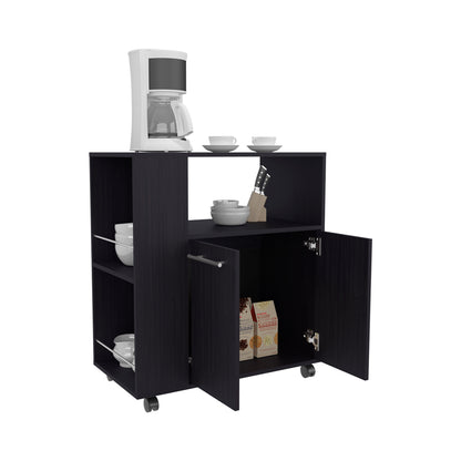 Kitchen Cart Eldon, Base Cabinet with Four Shelves