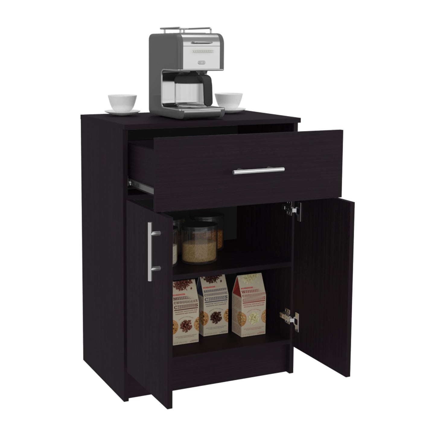 Mayorca Multistorage Pantry Cabinet, One Drawer, Two Interior Shelves