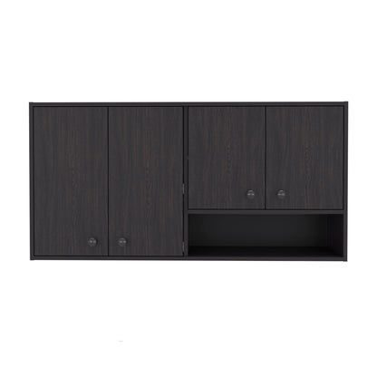 Napoleon Wall-Mounted Kitchen Cabinet with 4 Door Closed Sto - Wengue