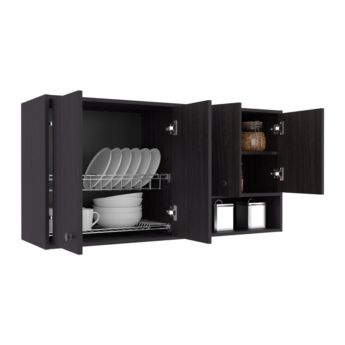 Napoleon Wall-Mounted Kitchen Cabinet with 4 Door Closed Sto - Wengue