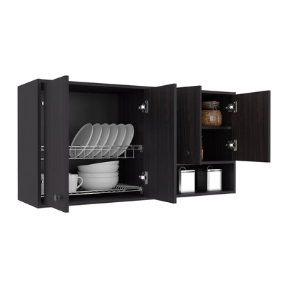 Napoleon Wall-Mounted Kitchen Cabinet with 4 Door Closed Sto - Wengue