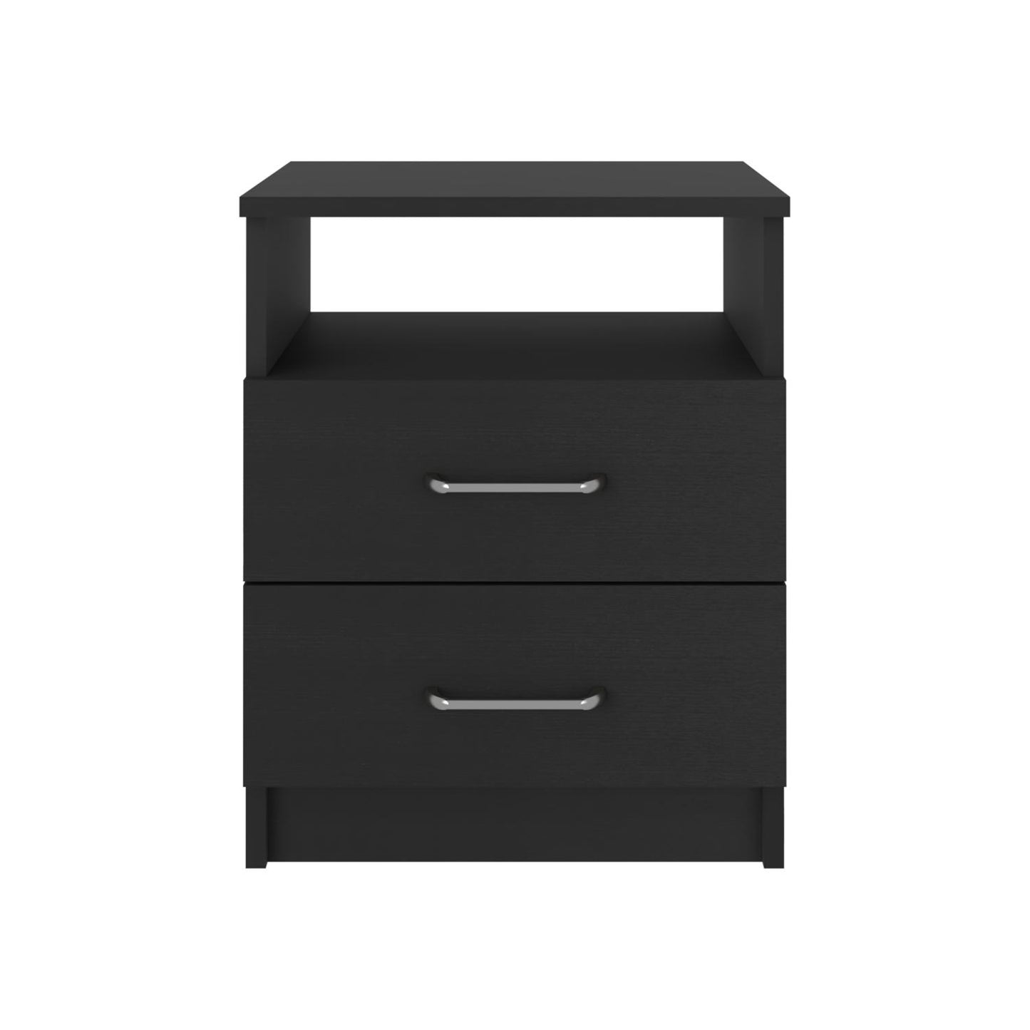 Napoles Nightstand, Superior Top, Two Drawers, One Shelf