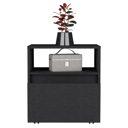 Austin Nightstand, Casters, Single Drawer