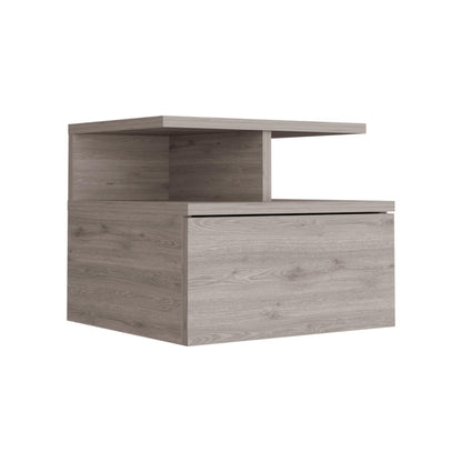 Adele Floating Nightstand, With One Drawer And Two Small Below Shelves For Storage or Decor