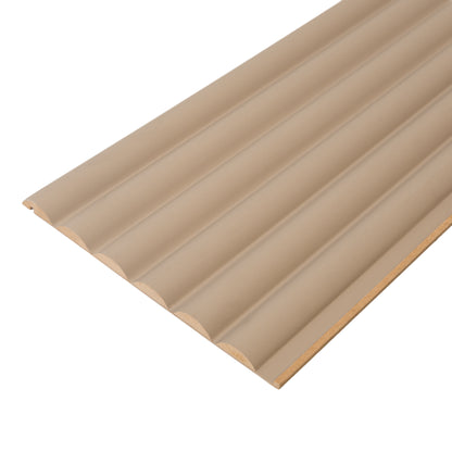Flexible MDF Wall Panel - Textured Surface for Noise Reduction, Premium Finish, Honey Oak Color, 0.35" Depth, 8.09" Width, 108.27" Height, Easy Installation