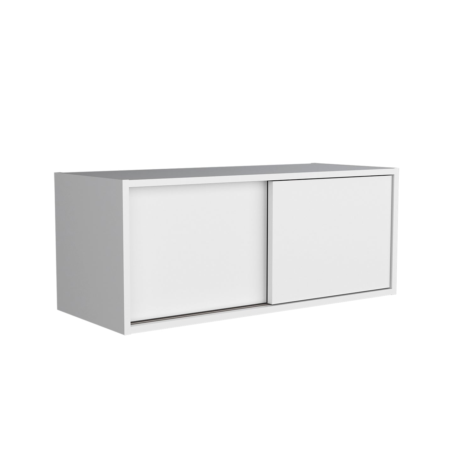 Note 32"W x 13" H Wall Cabinet  with Sliding Doors , Wall Shelf, Storage Cabinet, Bedroom, Office, Living Room, Garage