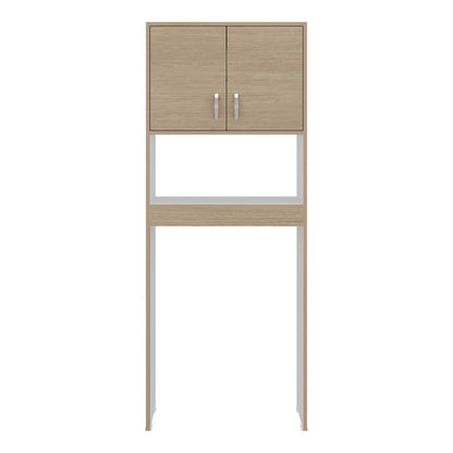 Optimizer Over-the-Toilet Bathroom Cabinet with 2-Door Compartment with 2 Interior Shelves and One Display Shelf
