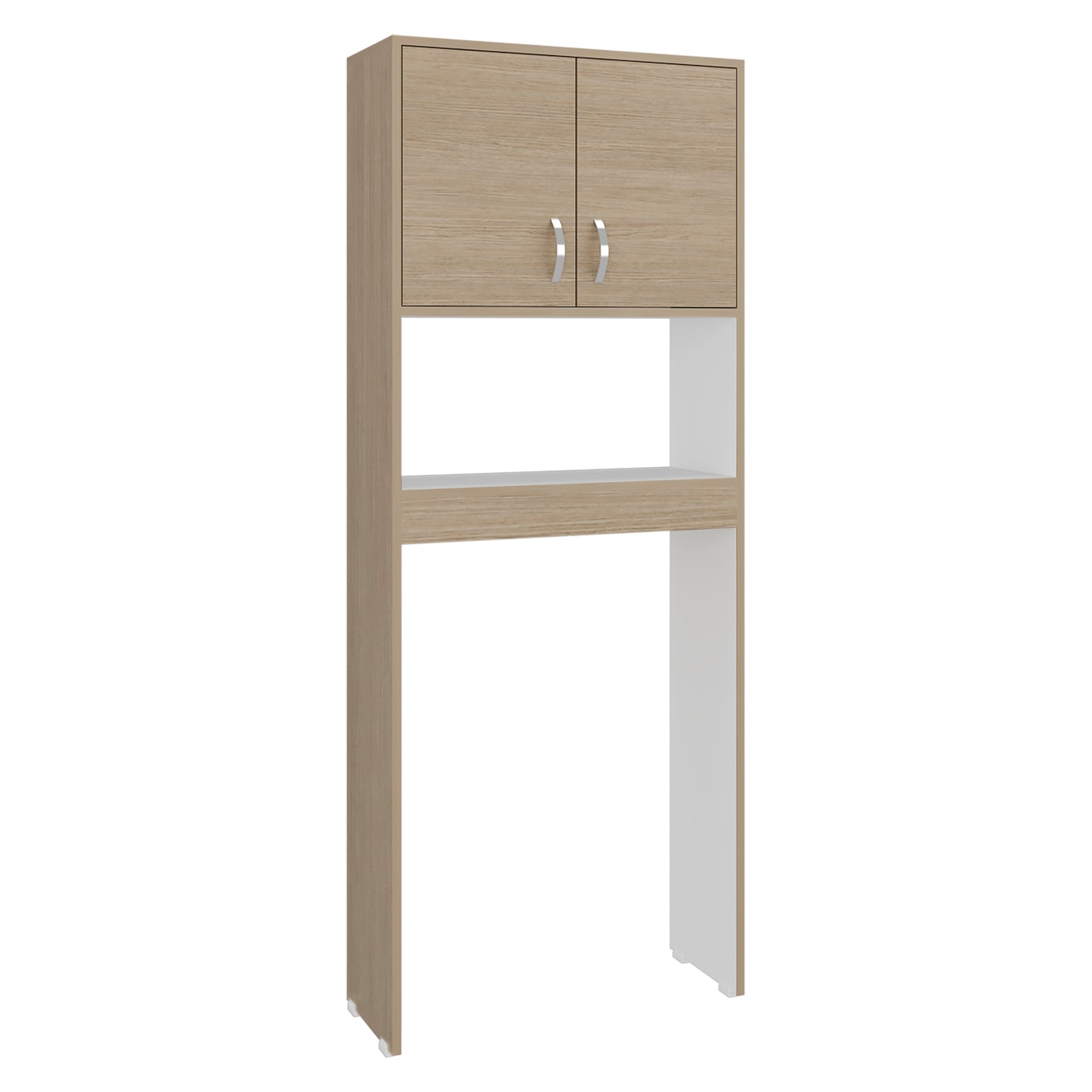 Optimizer Over-the-Toilet Bathroom Cabinet with 2-Door Compartment with 2 Interior Shelves and One Display Shelf