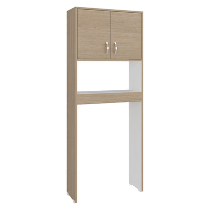 Optimizer Over-the-Toilet Bathroom Cabinet with 2-Door Compartment with 2 Interior Shelves and One Display Shelf