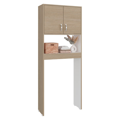 Optimizer Over-the-Toilet Bathroom Cabinet with 2-Door Compartment with 2 Interior Shelves and One Display Shelf