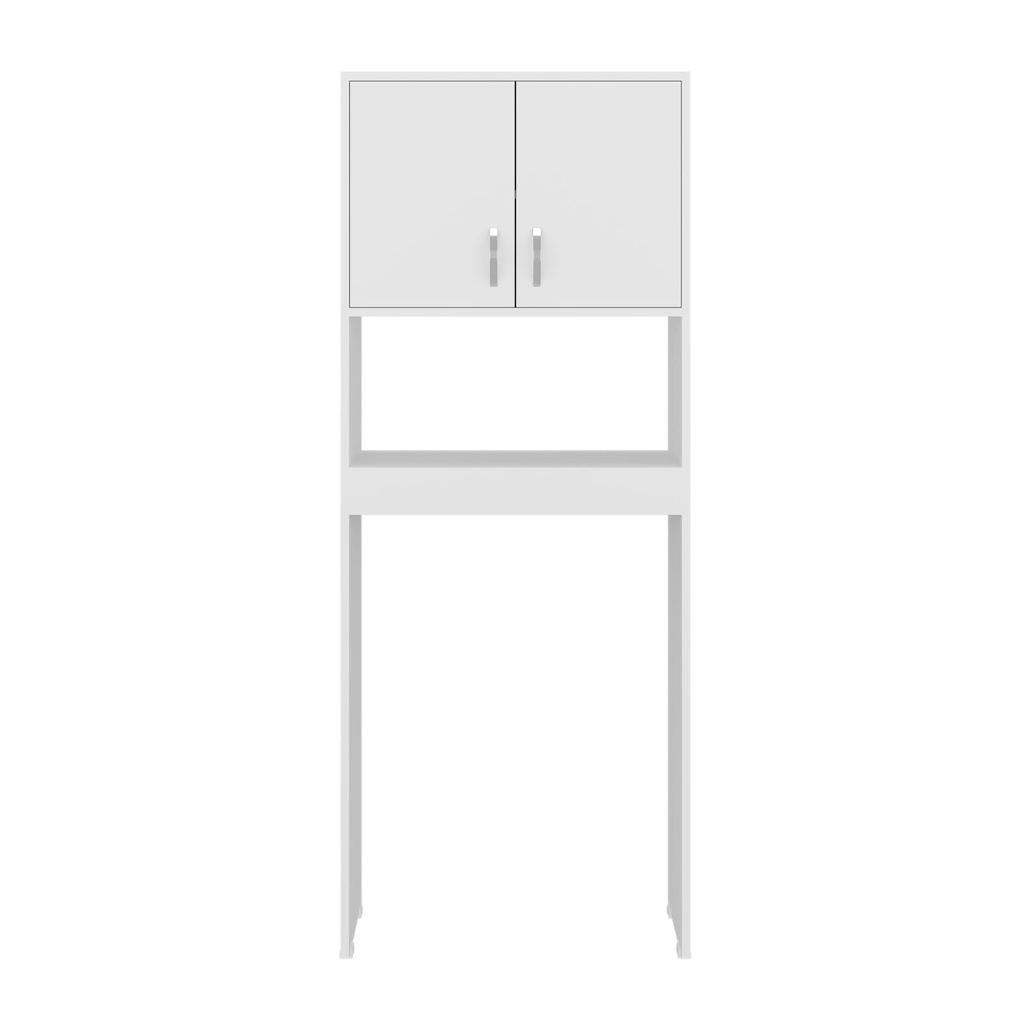Optimizer Over-the-Toilet Bathroom Cabinet with 2-Door Compartment with 2 Interior Shelves and One Display Shelf