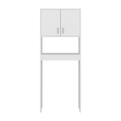 Optimizer Over-the-Toilet Bathroom Cabinet with 2-Door Compartment with 2 Interior Shelves and One Display Shelf