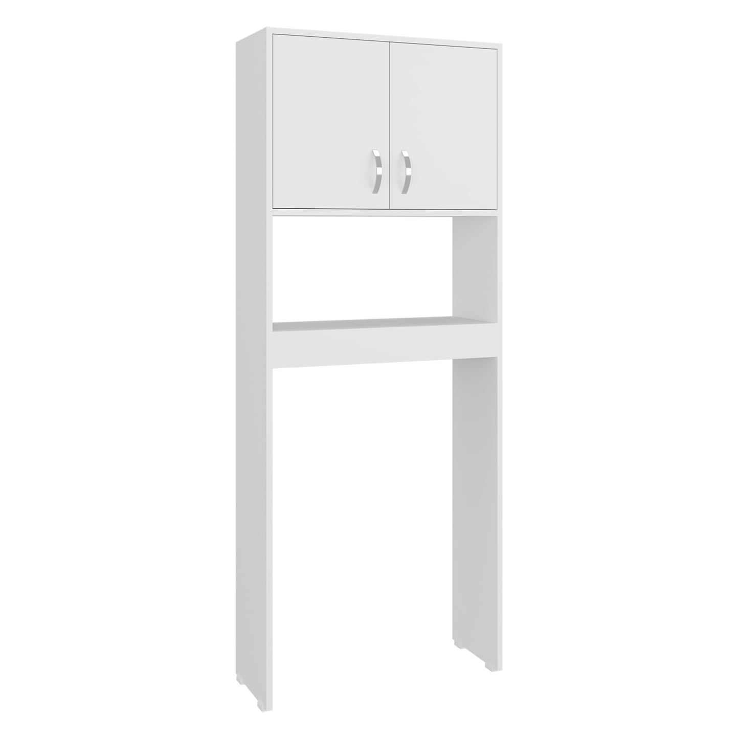 Optimizer Over-the-Toilet Bathroom Cabinet with 2-Door Compartment with 2 Interior Shelves and One Display Shelf