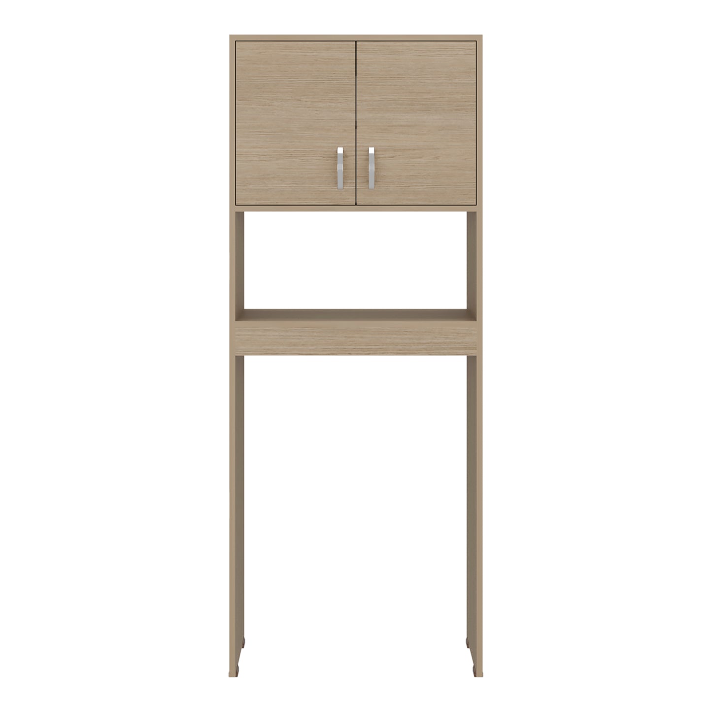 Optimizer Over-the-Toilet Bathroom Cabinet with 2-Door Compartment with 2 Interior Shelves and One Display Shelf