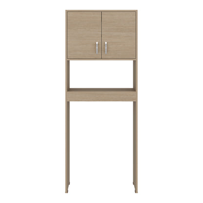 Optimizer Over-the-Toilet Bathroom Cabinet with 2-Door Compartment with 2 Interior Shelves and One Display Shelf