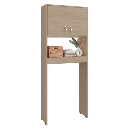 Optimizer Over-the-Toilet Bathroom Cabinet with 2-Door Compartment with 2 Interior Shelves and One Display Shelf