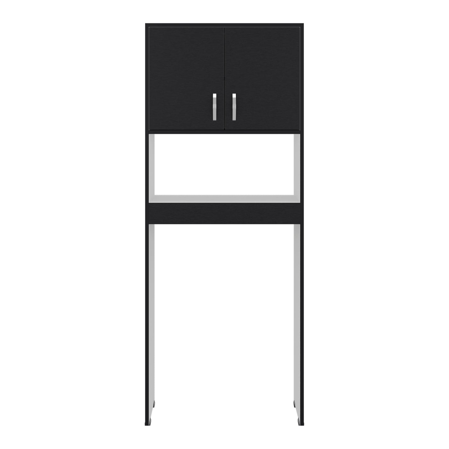 Optimizer Over-the-Toilet Bathroom Cabinet with 2-Door Compartment with 2 Interior Shelves and One Display Shelf