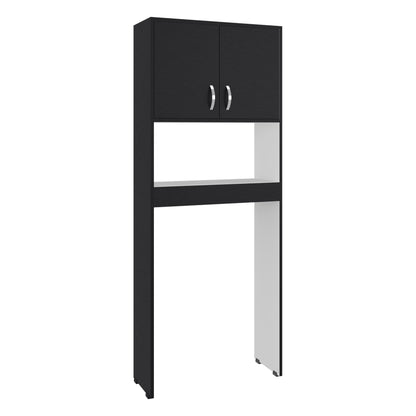 Optimizer Over-the-Toilet Bathroom Cabinet with 2-Door Compartment with 2 Interior Shelves and One Display Shelf