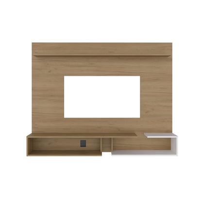 Desa 65" TV Stand with 5 Open Shelves, Modern Media Console for Living Room Entertainment Storage