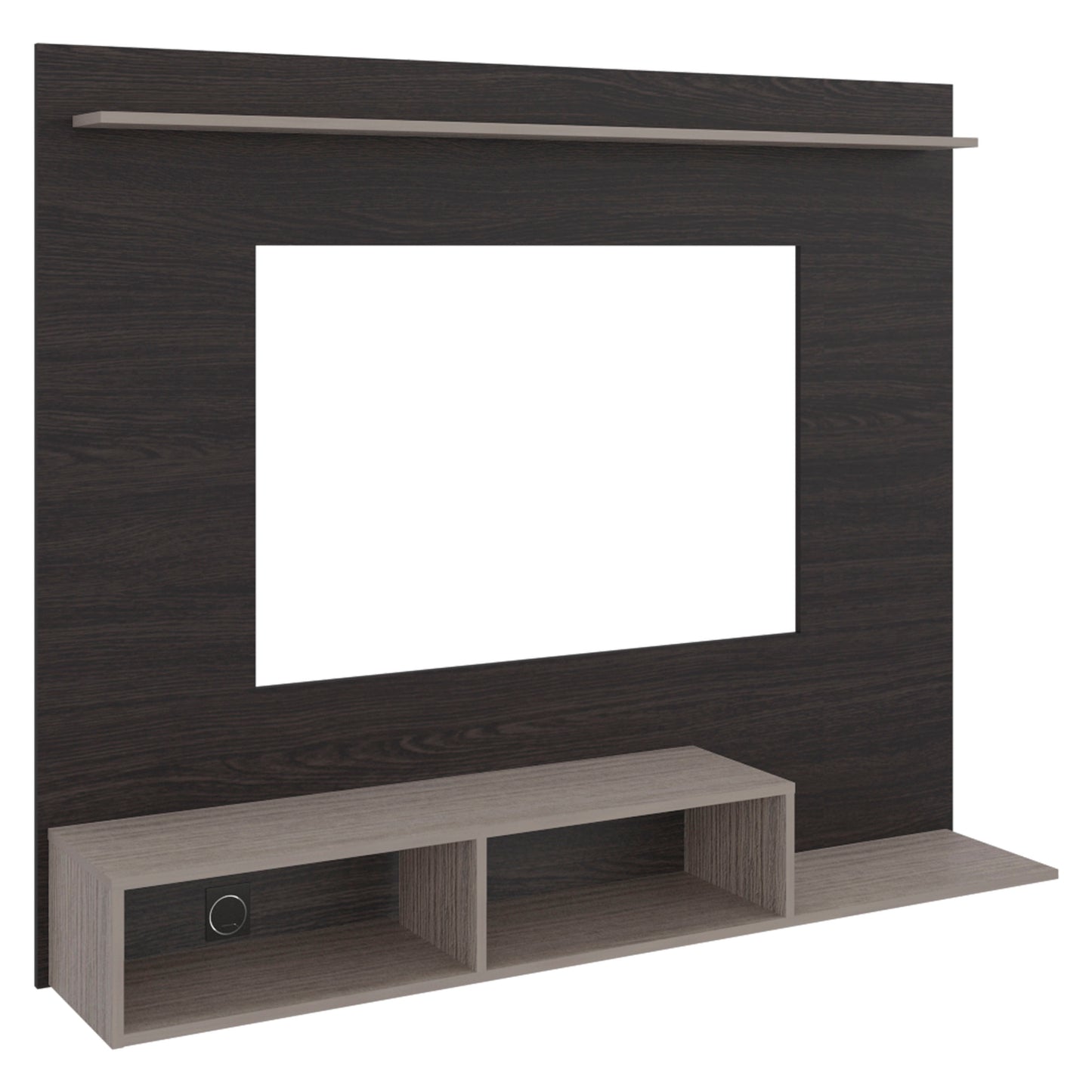 Munt 70" TV Stand with 5 Open Shelves, Modern Media Console for Living Room Entertainment Storage