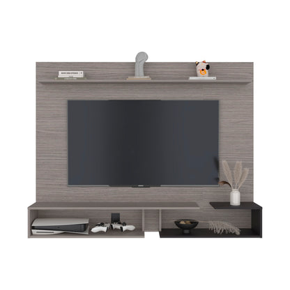 Desa 65" TV Stand with 5 Open Shelves, Modern Media Console for Living Room Entertainment Storage