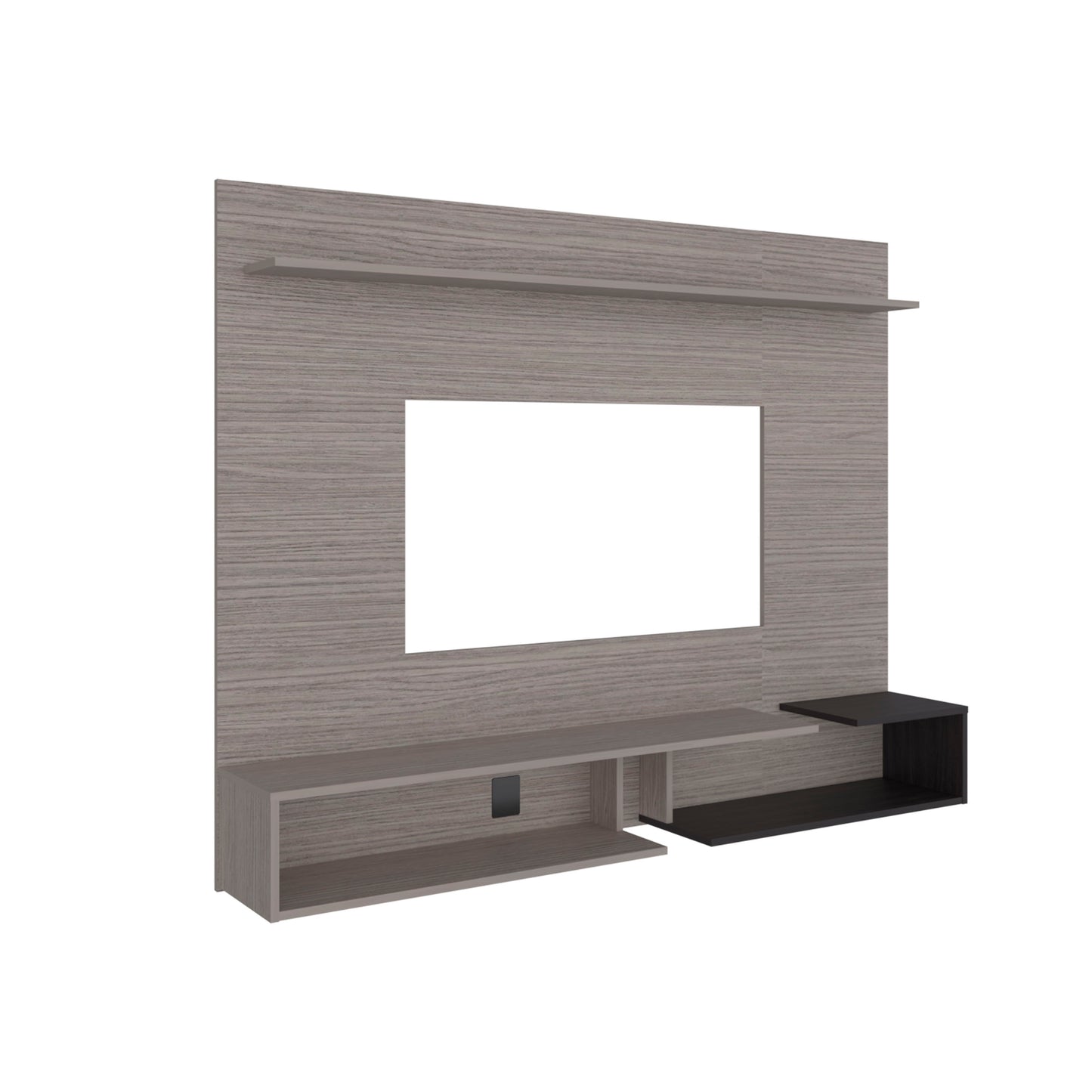 Desa 65" TV Stand with 5 Open Shelves, Modern Media Console for Living Room Entertainment Storage