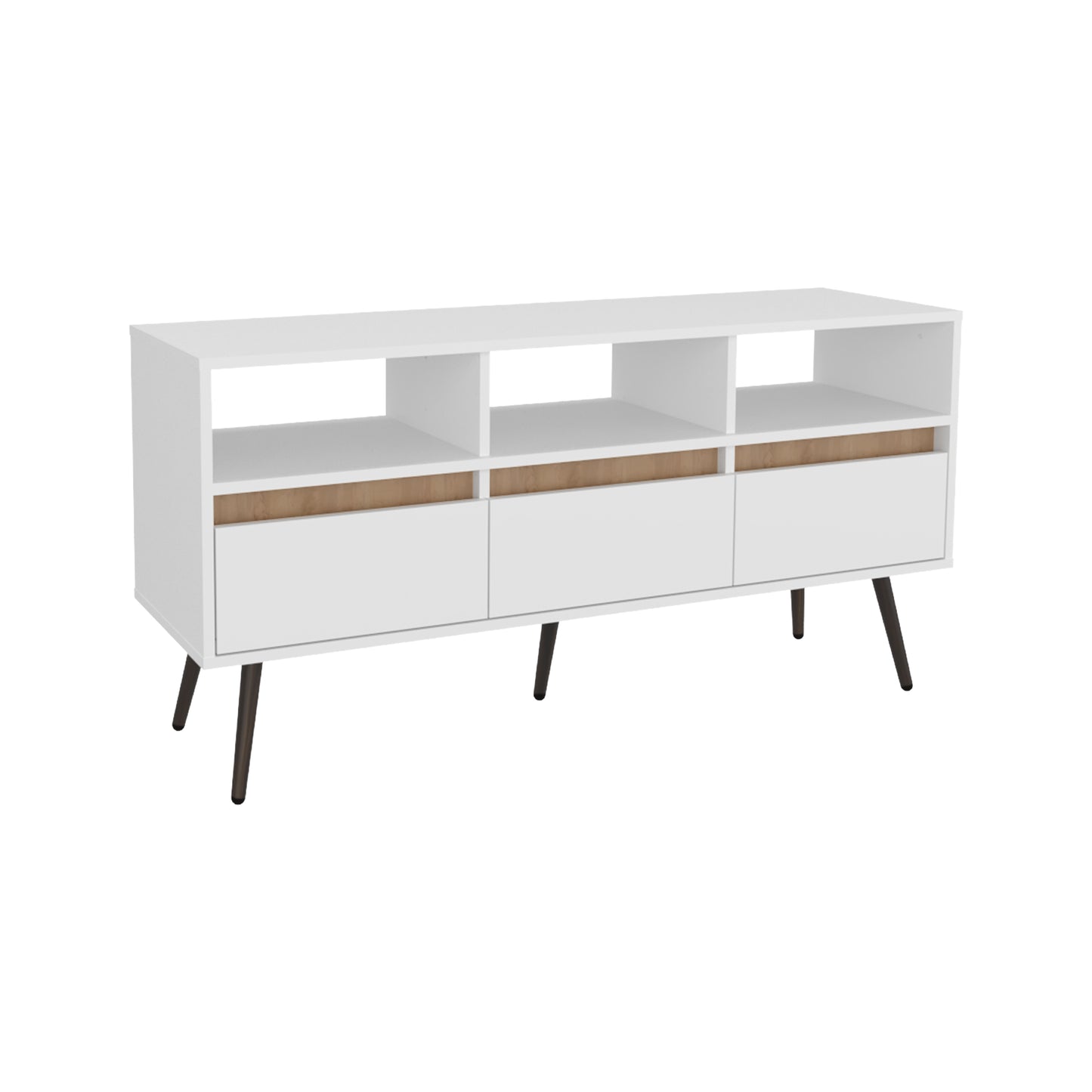 Aranjuez 47" Wide Tv Stand with Three Drawers, Three Open Shelves,  Living Room, Tv Room