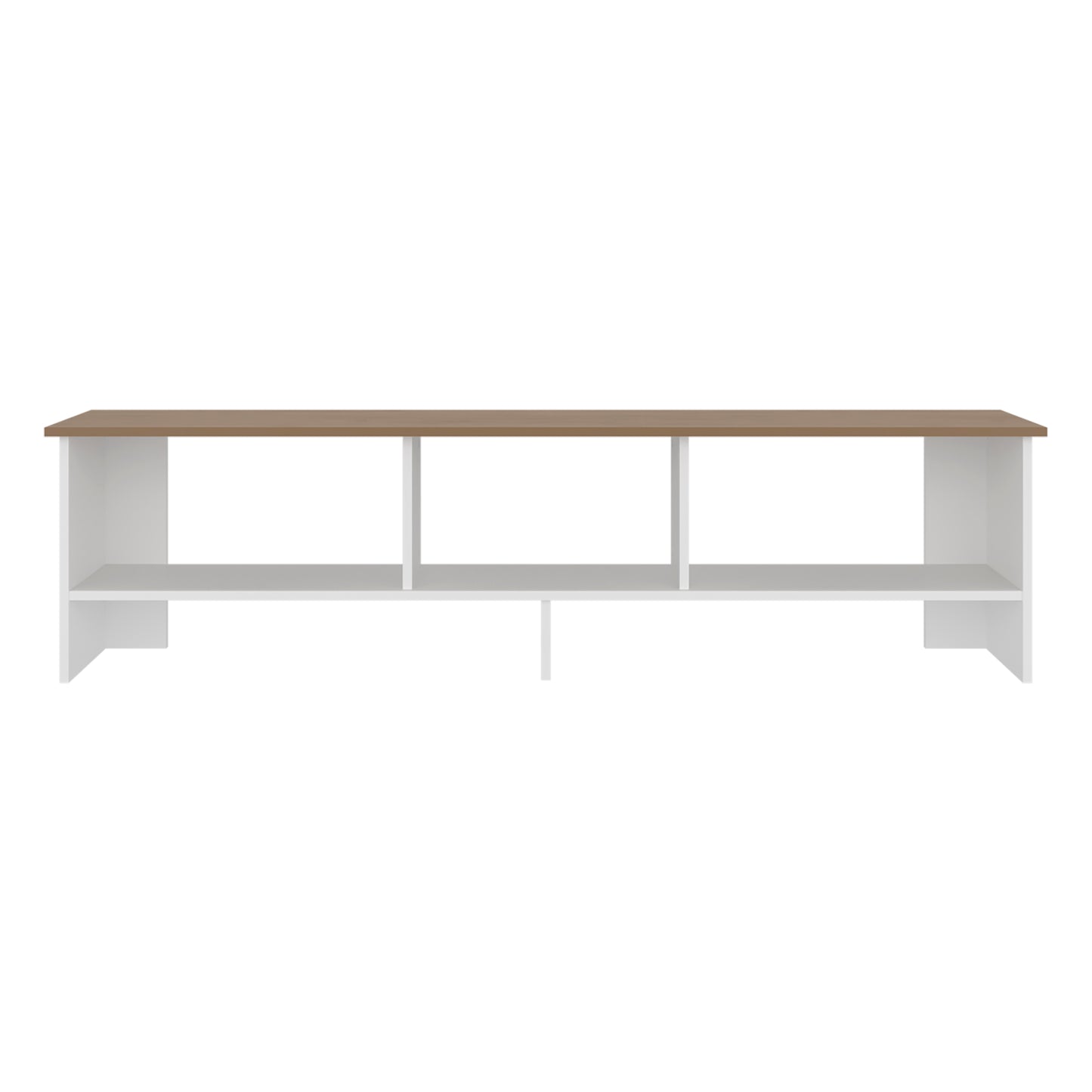 Belga 65" TV Stand with 4 Open Shelves, Modern Media Console for Living Room Entertainment Storage
