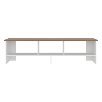 Belga 65" TV Stand with 4 Open Shelves, Modern Media Console for Living Room Entertainment Storage