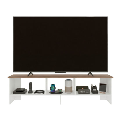 Belga 65" TV Stand with 4 Open Shelves, Modern Media Console for Living Room Entertainment Storage