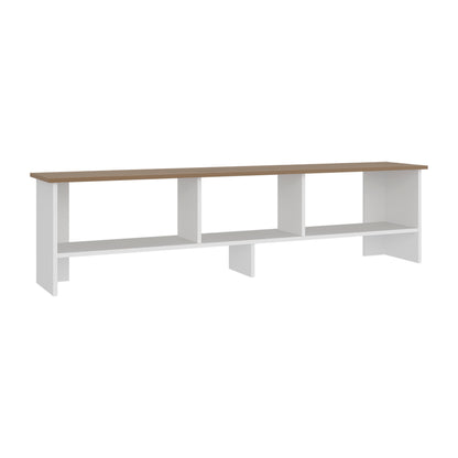 Belga 65" TV Stand with 4 Open Shelves, Modern Media Console for Living Room Entertainment Storage