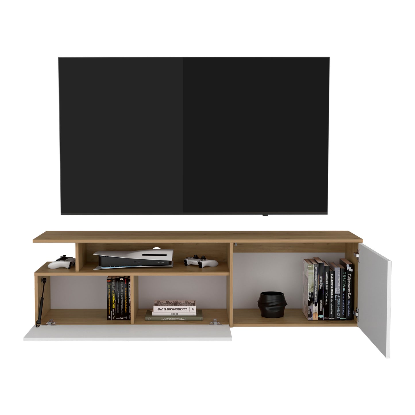 Floating Tv Stand Selma 63" Wide, TV Rack for Living Room