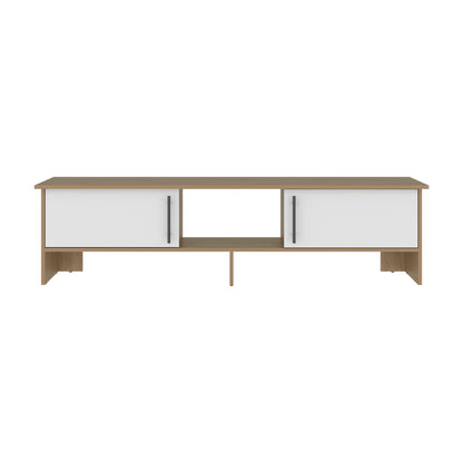 Dago 65" TV Stand with 4 Open Shelves, 2 Doors, Modern Media Console for Living Room Entertainment Storage