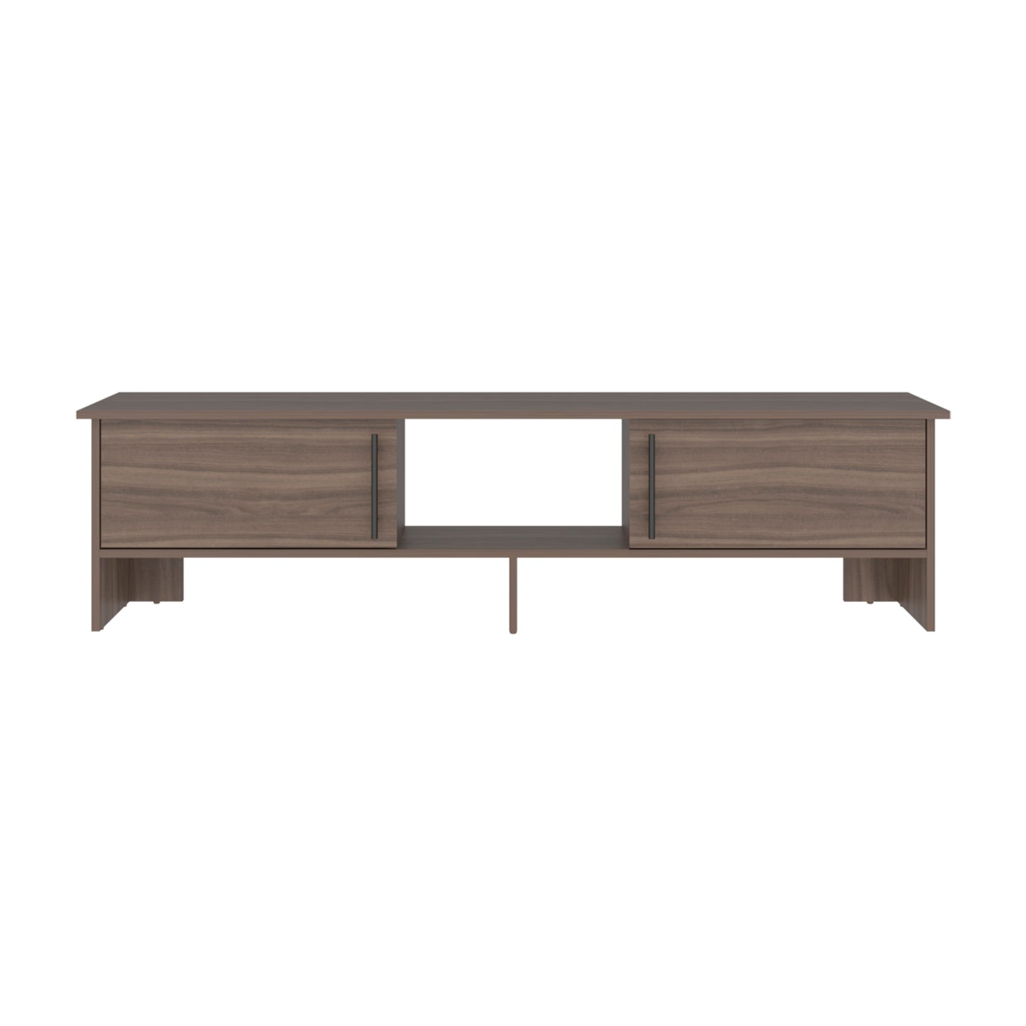 Dago 65" TV Stand with 4 Open Shelves, 2 Doors, Modern Media Console for Living Room Entertainment Storage