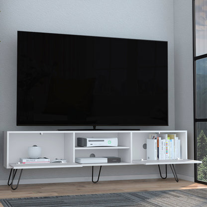Vassel TV Rack with Two Drawers and Two Shelves