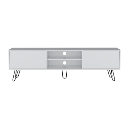 Vassel TV Rack with Two Drawers and Two Shelves