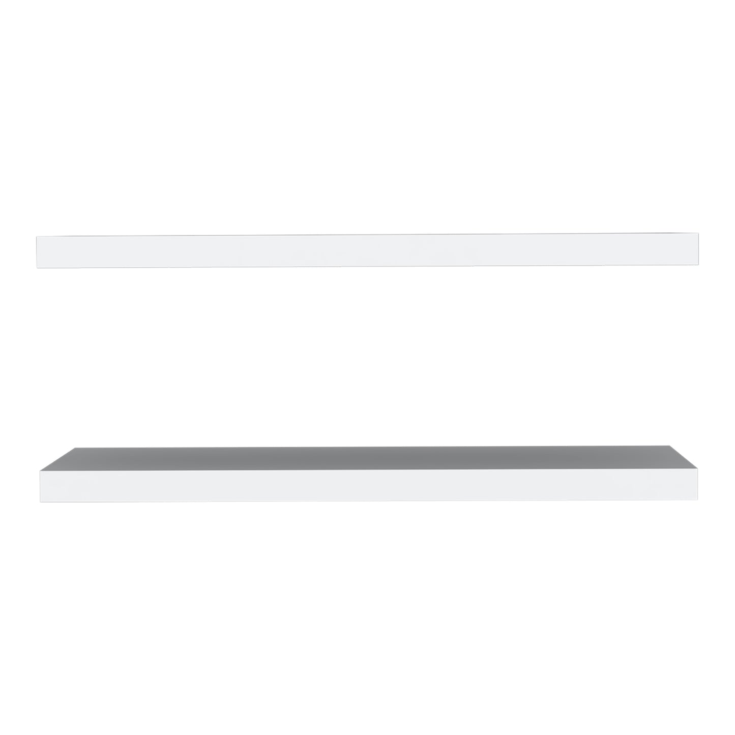 TUHOME Ecco 31.5-Inch Floating Shelves Set of Two with Hidden Brackets, Modern Wall-Mounted Shelves for Bedroom, Bathroom or Living Room Décor, Minimalist Display and Storage Solution for Books, Photos and Accessories