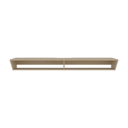 Russel 65" TV Stand with 3 Open Shelves, Modern Media Console for Living Room Entertainment Storage
