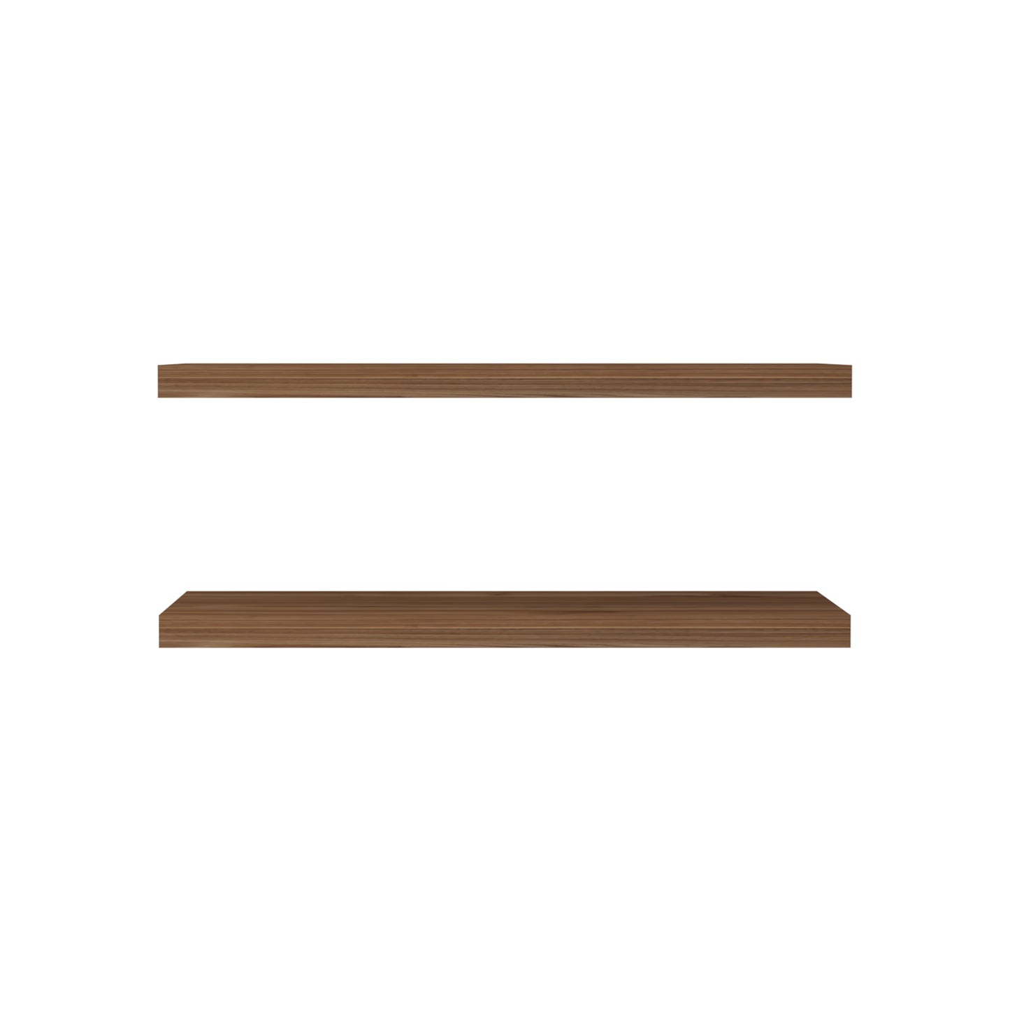 TUHOME Ecco 31.5-Inch Floating Shelves Set of Two with Hidden Brackets, Modern Wall-Mounted Shelves for Bedroom, Bathroom or Living Room Décor, Minimalist Display and Storage Solution for Books, Photos and Accessories